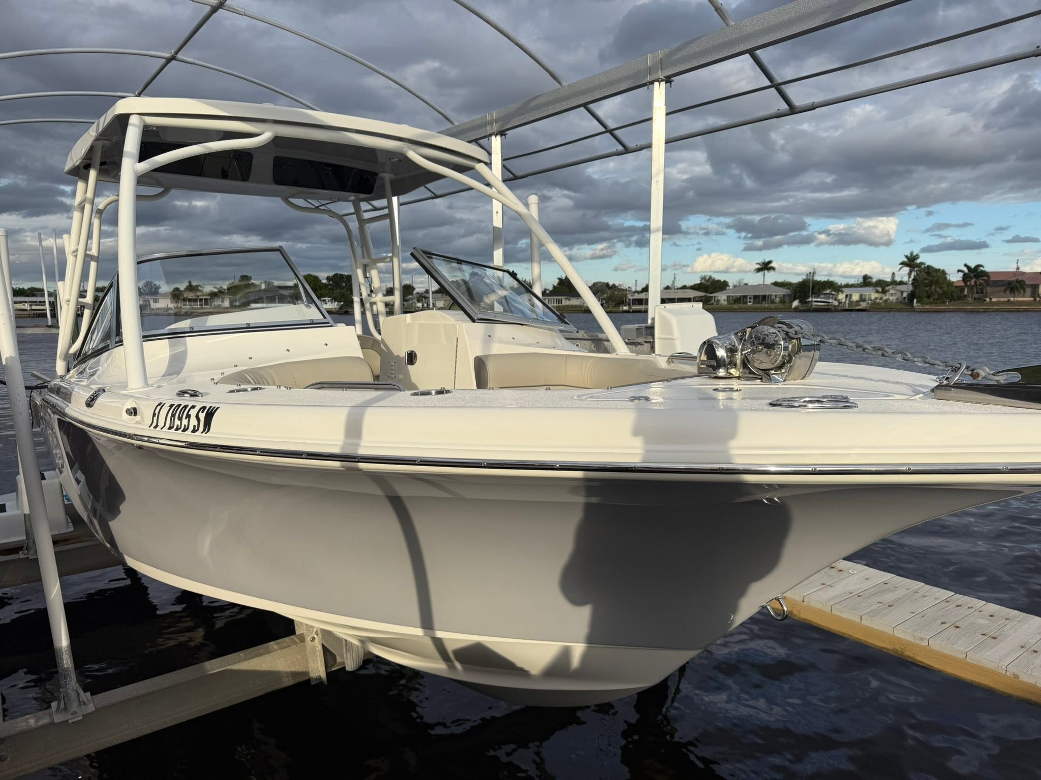 Boat Detailing in Bradenton with careful surface cleaning